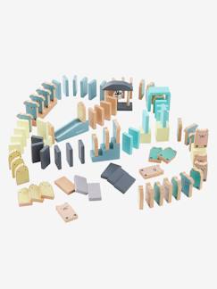 Brinquedos-Percurso de dominó em madeira