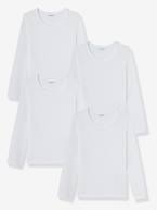Lote de 4 camisolas de mangas compridas Branco 