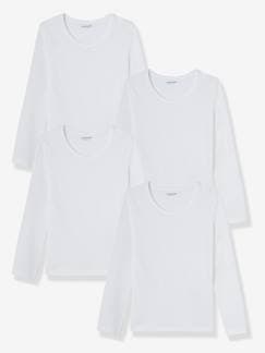Menina 2-14 anos-Lote de 4 camisolas de mangas compridas
