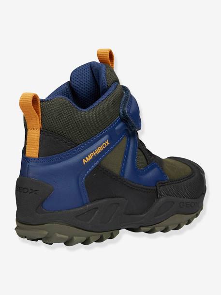 Sapatilhas de menino, New Savage Boy High GEOX® CASTANHO MEDIO BICOLOR/MULTICO+PRETO MEDIO ESTAMPADO 