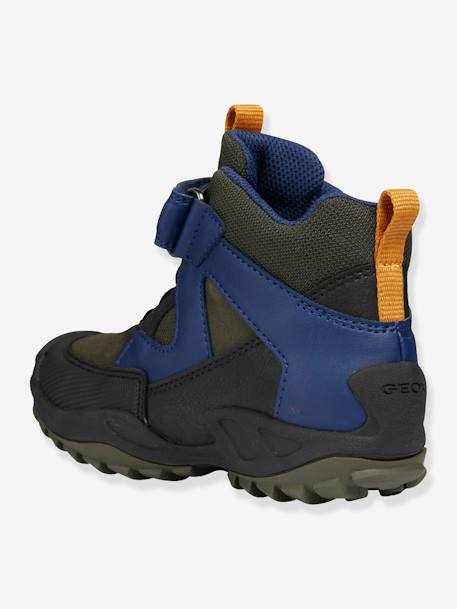 Sapatilhas de menino, New Savage Boy High GEOX® CASTANHO MEDIO BICOLOR/MULTICO+PRETO MEDIO ESTAMPADO 