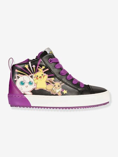 Sapatilhas de menina, Kalispera Girl High Pikachu GEOX® PRETO ESCURO LISO 