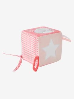 Brinquedos-Doudous e brinquedos em tecido-Cubo de atividades, ratinho Mimi