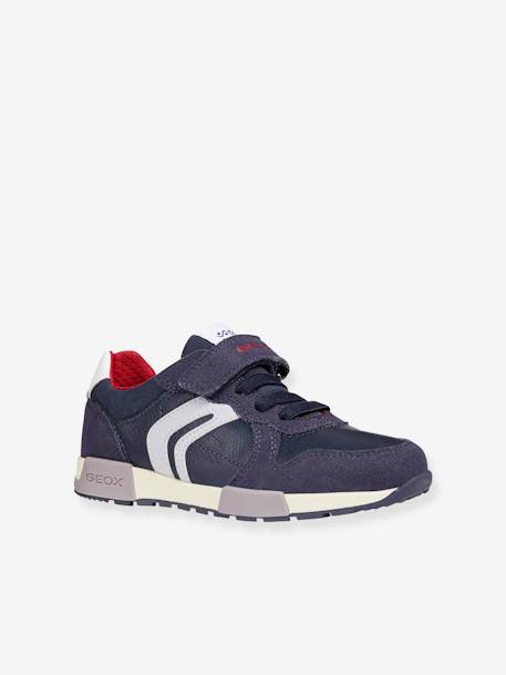 Sapatilhas de menino, Alfier Boy Low GEOX® AZUL ESCURO LISO 