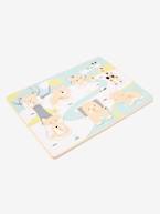 Puzzle com pinos, Safari Bege vivo liso com motivo 