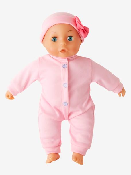 Boneca Rosa claro liso com motivo 