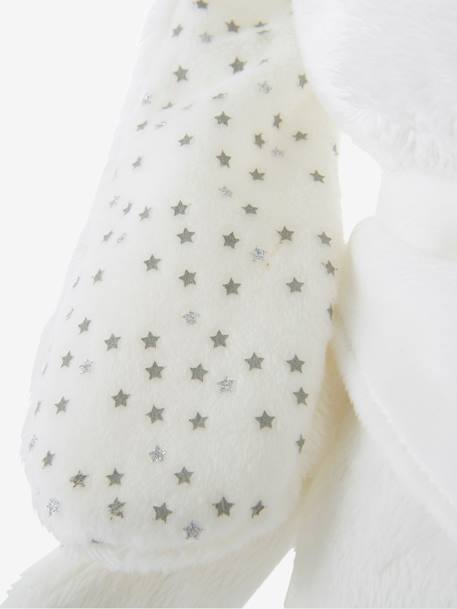 Peluche Coelhinho personalizável e a sua caixa para oferta Branco+Cinzento+Rosa 