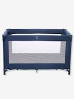 Cama de apoio, VERTBAUDET Travel'bed Azul escuro liso com motivo+Cinza estrelas 