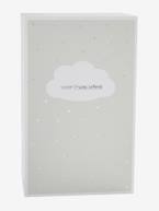 Peluche Coelhinho personalizável e a sua caixa para oferta Branco+Cinzento+Rosa 