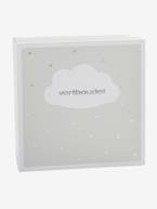 Peluche doudou Coelhinho personalizável e caixa oferta Cinzento+Rosa 