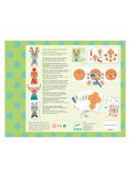 Animais em decalque, da DJECO BEGE MEDIO LISO COM MOTIVO 