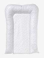 Colchão para as mudas, da VERTBAUDET, tema Chuva de estrelas Branco estampado 