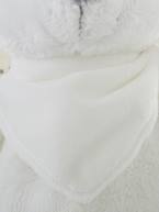 Peluche Coelhinho personalizável e a sua caixa para oferta Branco+Cinzento+Rosa 