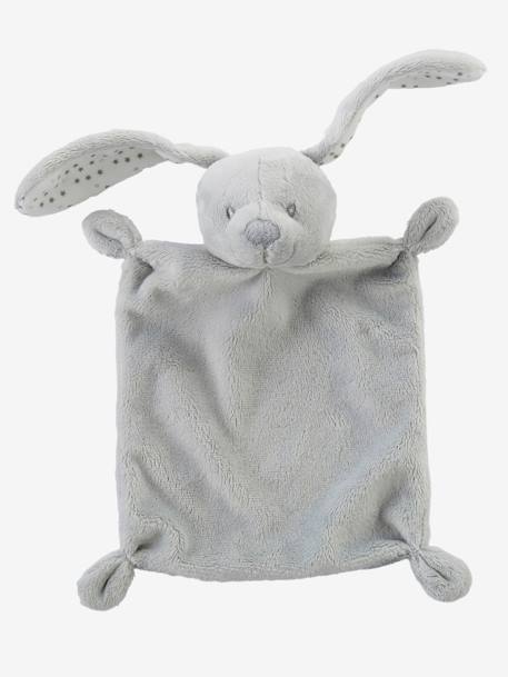 Peluche doudou Coelhinho personalizável e caixa oferta Cinzento+Rosa 