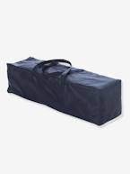 Cama de apoio, VERTBAUDET Travel'bed Azul escuro liso com motivo+Cinza estrelas 