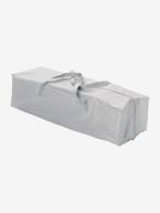 Cama de apoio, VERTBAUDET Travel'bed Azul escuro liso com motivo+Cinza estrelas 