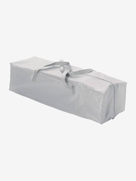 Cama de apoio, VERTBAUDET Travel'bed Azul escuro liso com motivo+Cinza estrelas 