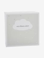 Peluche doudou Coelhinho personalizável e caixa oferta Cinzento+Rosa 