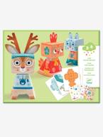 Animais em decalque, da DJECO BEGE MEDIO LISO COM MOTIVO 