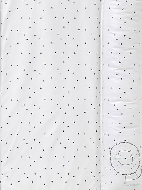 Colchão para as mudas, da VERTBAUDET, tema Chuva de estrelas Branco estampado 