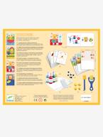 Pintura com esponja «As aventuras dos bonecos», da DJECO LARANJA MEDIO LISO COM MOTIVO 