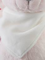 Peluche Coelhinho personalizável e a sua caixa para oferta Branco+Cinzento+Rosa 