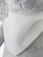 Peluche Coelhinho personalizável e a sua caixa para oferta Branco+Cinzento+Rosa 