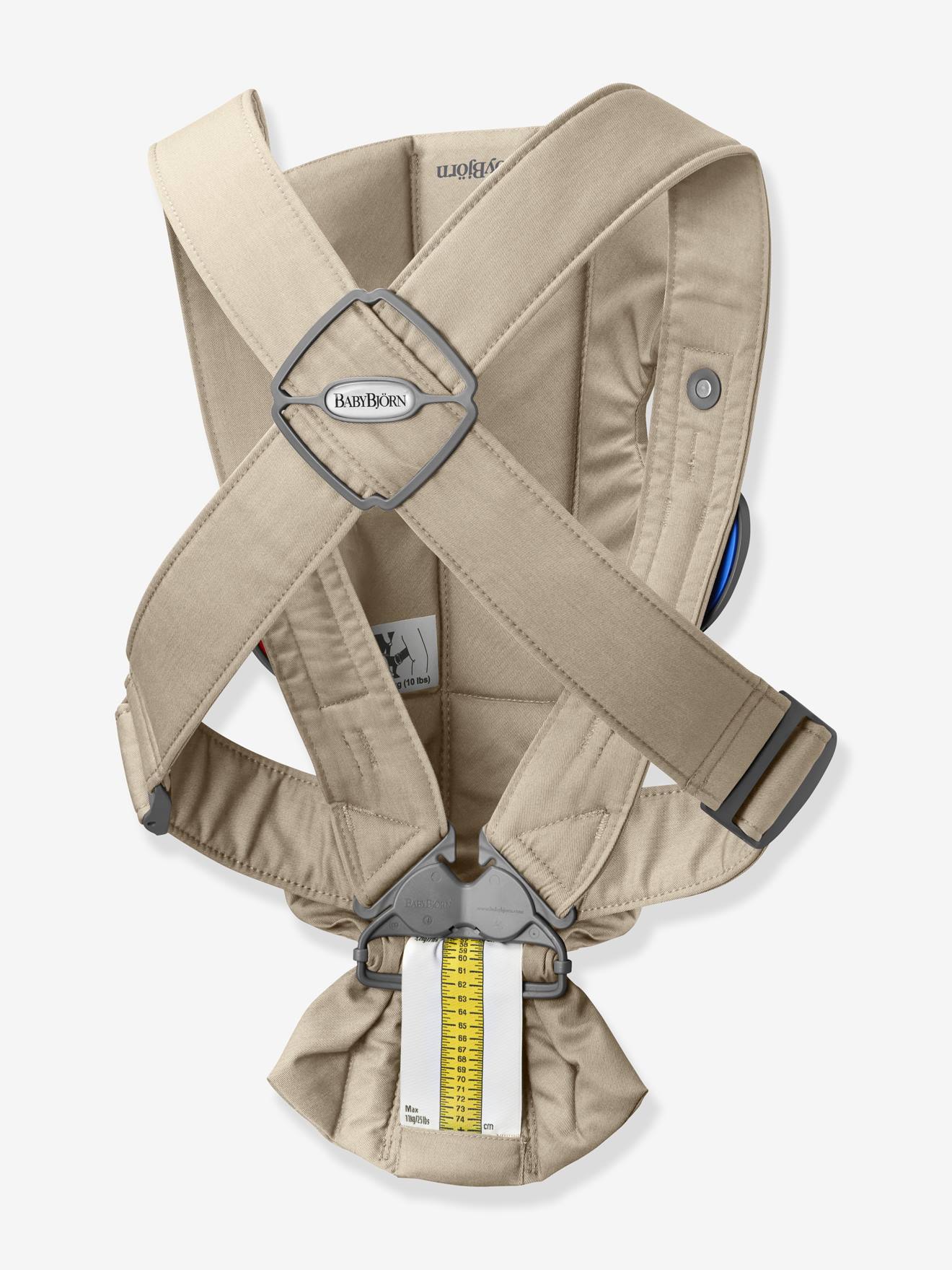 Porta-bebé Mini tecido BabyBjörn  bege