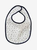 Lote de 7 babetes, para recém-nascido Cru e cinzento+Multicolor+Vermelho escuro liso 