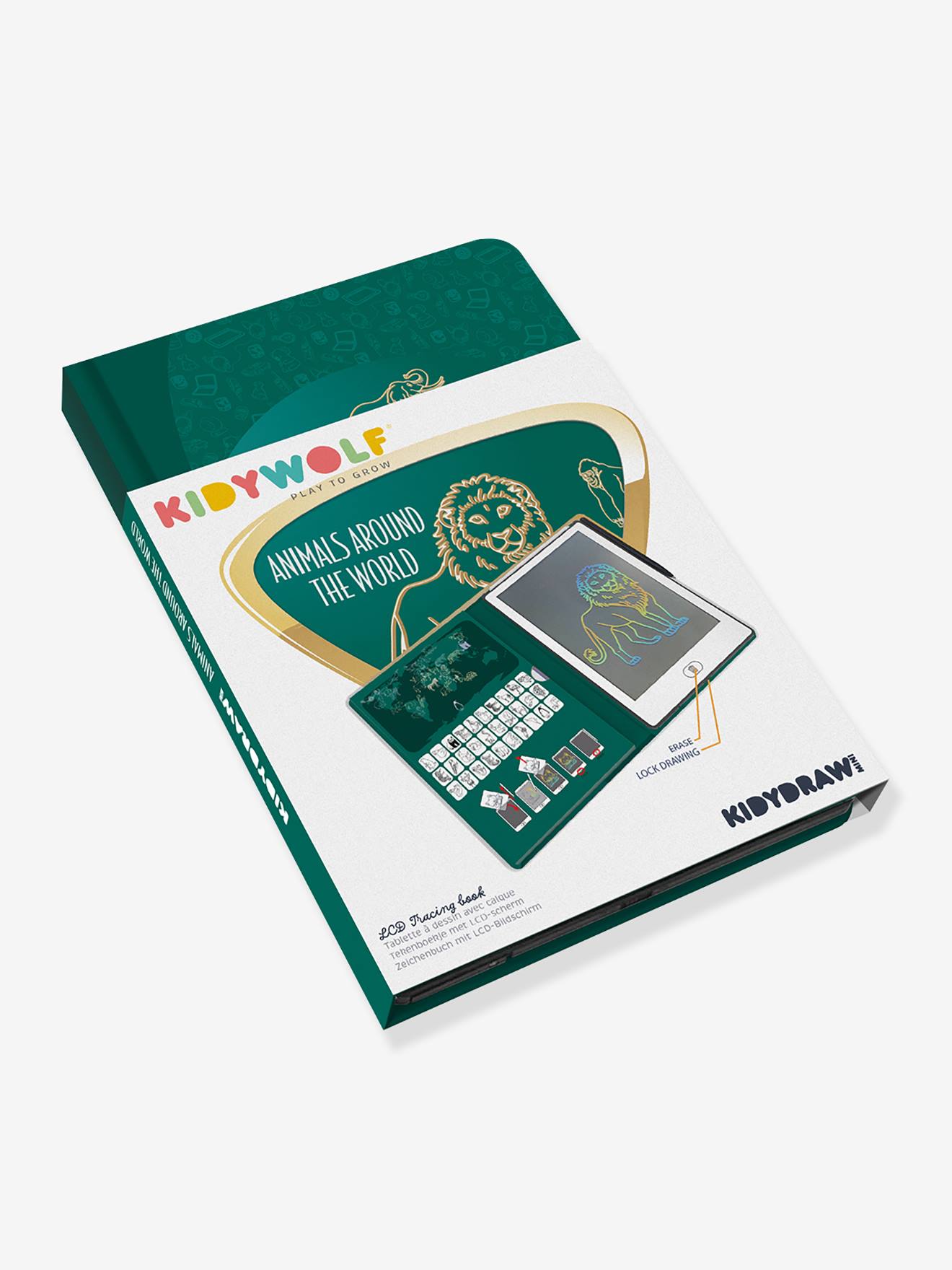 Kidydraw mini KIDYWOLF verde-salva