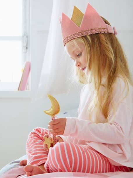 Varinha mágica com lua Rosa claro bicolor/multicolor 