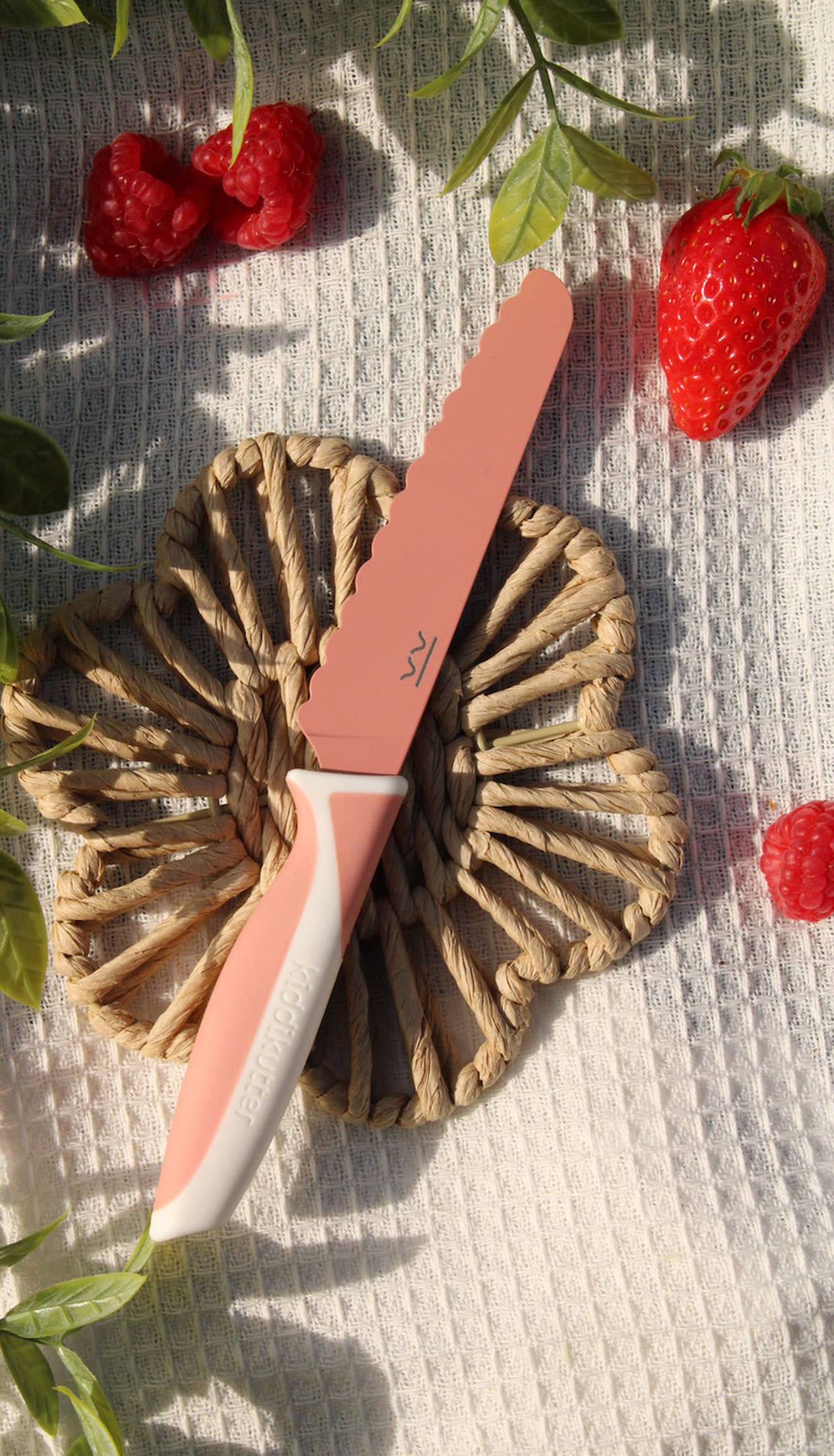 Faca Montessori para criança, KIDDIKUTTER laranja