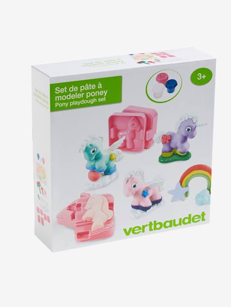 Conjunto de pasta para modelar, O Mundo Encantado dos Póneis Vermelho medio liso com motivo 