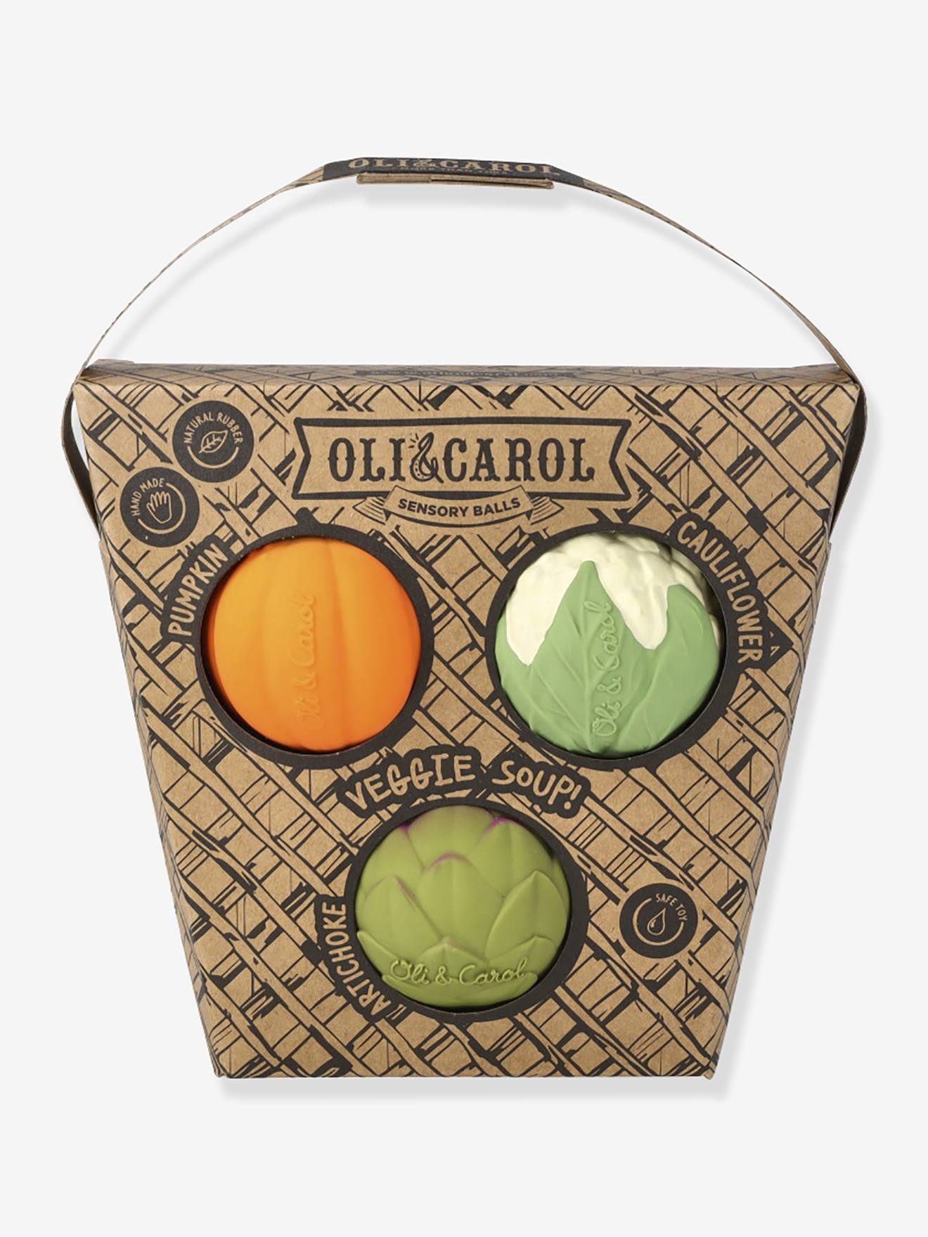 Bolas sensoriais sopa de legumes Oli & Carol  multicolor
