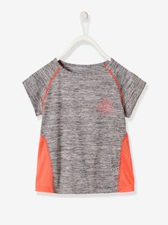 Menina 2-14 anos-T-shirts-T-shirt de desporto, com mangas curtas e estrela, para menina