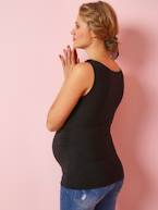 Lote de 2 tops para gravidez e amamentação AZUL ESCURO BICOLOR/MULTICOLOR+Preto escuro bicolor/multicolo+rosa-blush+VERDE MEDIO LISO+VERMELHO MEDIO LISO 