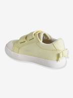 Sapatilhas com barras autoaderentes, em tecido, para bebé menina AMARELO CLARO LISO COM MOTIVO+AZUL MEDIO ESTAMPADO+VERDE CLARO LISO COM MOTIVO 