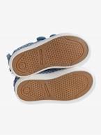 Sapatilhas com barras autoaderentes, em tecido, para bebé menina AMARELO CLARO LISO COM MOTIVO+AZUL MEDIO ESTAMPADO+VERDE CLARO LISO COM MOTIVO 