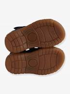 Sandálias em pele, para bebé menino AMARELO MEDIO LISO+AZUL ESCURO LISO 