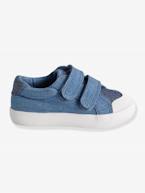 Sapatilhas com barras autoaderentes, em tecido, para menino AZUL MEDIO BICOLOR/MULTICOLOR+BRANCO CLARO LISO+VERMELHO MEDIO LISO COM MOTIVO 