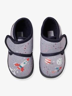 Calçado-Sapatinhos com barra autoaderente, para bebé menino