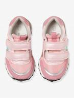Sapatilhas com barras autoaderentes estilo running, para bebé menina AZUL CLARO LISO COM MOTIVO+ROSA CLARO LISO COM MOTIVO 
