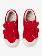 Sapatilhas com barras autoaderentes, em tecido, para menino AZUL MEDIO BICOLOR/MULTICOLOR+BRANCO CLARO LISO+VERMELHO MEDIO LISO COM MOTIVO 