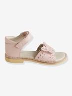 Sandálias em pele, para menina, coleção autonomia AZUL CLARO LISO+ROSA MEDIO LISO 