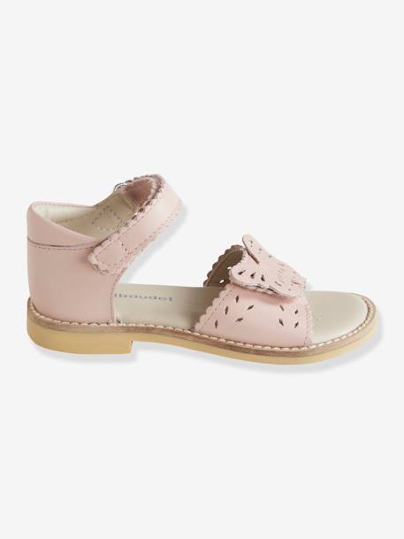 Sandálias em pele, para menina, coleção autonomia AZUL CLARO LISO+ROSA MEDIO LISO 