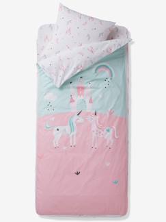 Têxtil-lar e Decoração-Roupa de cama criança-Conjunto pronto-a-dormir sem edredon, tema Unicórnios mágicos
