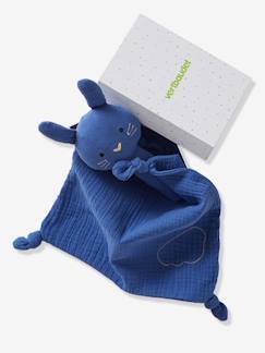 Brinquedos-Doudous e brinquedos em tecido-Caixa oferta com boneco doudou + roca, em tecido