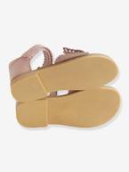 Sandálias em pele, para menina, coleção autonomia AZUL CLARO LISO+ROSA MEDIO LISO 