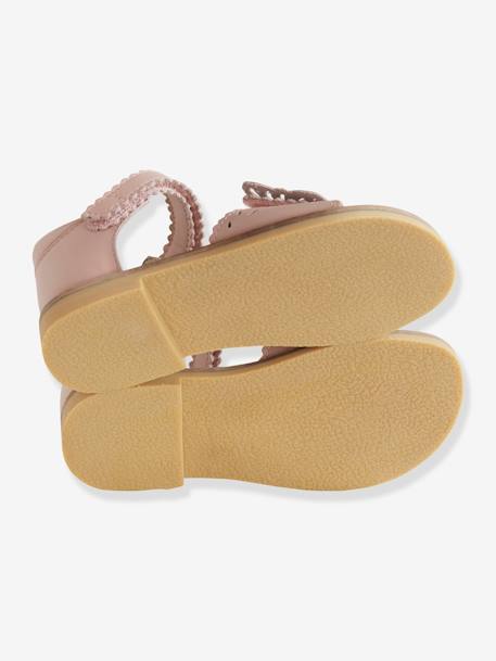 Sandálias em pele, para menina, coleção autonomia AZUL CLARO LISO+ROSA MEDIO LISO 