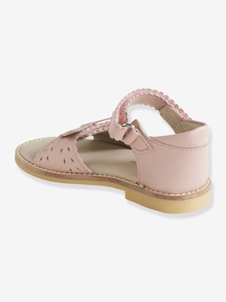 Sandálias em pele, para menina, coleção autonomia AZUL CLARO LISO+ROSA MEDIO LISO 